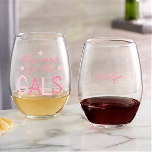 Kittenish For The Gals Personalized Stemless Wine Glass - 53426-S