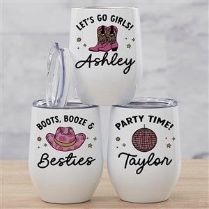 Kittenish Western Personalized Insulated Wine Tumbler - 53429