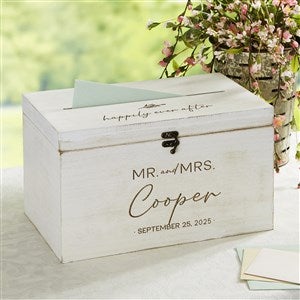 Kittenish Natural Love Engraved Wooden Wedding Keepsake Card Box - 53433