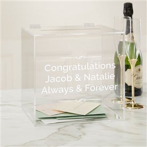 Kittenish Write Your Own Engraved Acrylic Card Box - 53438