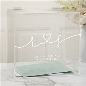 Kittenish Drawn Together By Love Engraved Wedding Acrylic Card Box - 53440