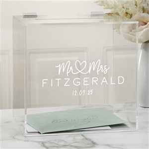 Kittenish Infinite Love Engraved Wedding Acrylic Card Box - 53442