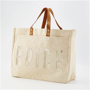 Kittenish Bride Canvas  Gold Sequins Tote Bag - 53461