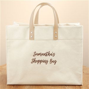 Kittenish Write Your Own Embroidered Canvas Tote Bag - 53464