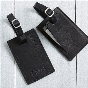 Kittenish Debossed Personalized Luggage Tag - Black - 53465-B
