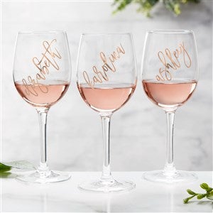 Kittenish Vinyl Personalized Rosé 12 oz. Glass - 53490-W