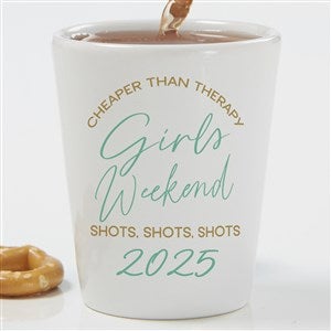 Kittenish Girls Trip Personalized Ceramic Shot Glass - 53504
