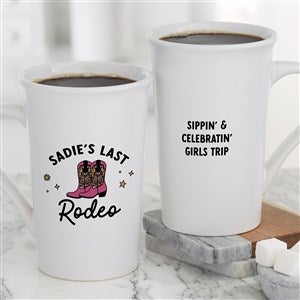 Kittenish Personalized Western Latte Mug 16 oz. - White - 53509-U