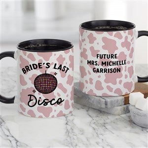 Kittenish Personalized Western Cow Print Coffee Mug 11 oz. - Black - 53510-B