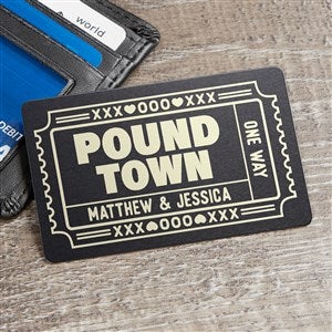 Kittenish Pound Town Personalized Metal Wallet Card - 53520