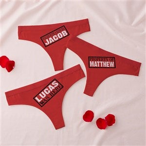 Kittenish Sealed With A Kiss Personalized Thong - 53525