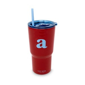 kate spade new york Initial Travel Cup with Straw - A - 53614