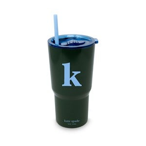 kate spade new york Initial Travel Cup with Straw - K - 53688