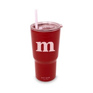 kate spade new york Initial Travel Cup with Straw - M - 53690