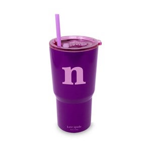 kate spade new york Initial Travel Cup with Straw - N - 53691