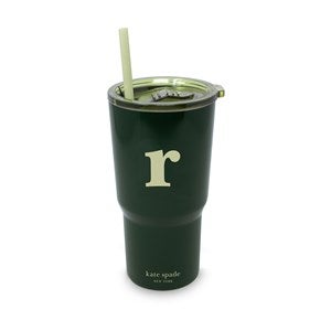 kate spade new york Initial Travel Cup with Straw - R - 53692