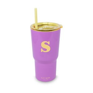 kate spade new york Initial Travel Cup with Straw - S - 53693