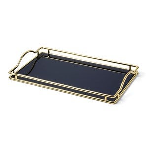 kate spade new york Crystal  Gold Vanity Tray in Navy - 53752