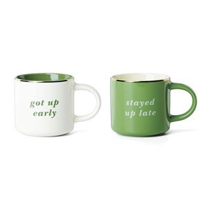 kate spade new york Mug Set- Got Up Early/Stayed Up Late - 54163