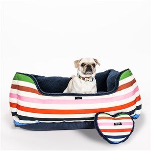 Embroidered Kate Spade Adventure Stripe Pet Bed