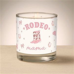 Kittenish Personalized Rodeo Mama Glass Candle - 54579