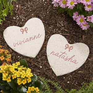 Kittenish Western Personalized Heart Garden Stone - 5.75quot; x 5.75quot; - 54594-S