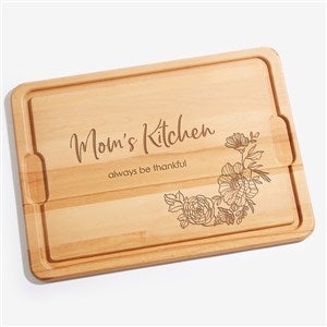 Floral Engraved Hardwood Cutting Board - 15x21 - 54607-XL