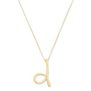 Custom Gold Initial Necklace - 54684D