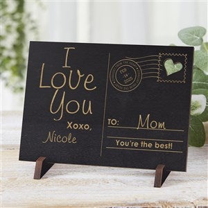 Kittenish Engraved Wooden Postcard for Mom - Black Stain - 54764-BK
