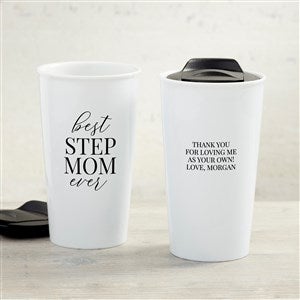 Kittenish Bonus Mom Personalized Double-Wall Travel Mug - 54774