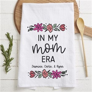 Kittenish Personalized Floral Border Flour Sack Towel - 54795