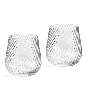 Vera Wang Crystal Swirl Tumbler Glass Set - 55030