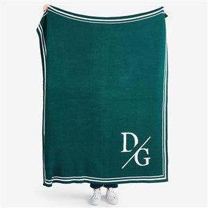 Split Monogram 50x60 Knit Blanket - 55160D