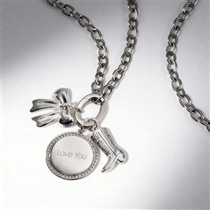 Kittenish Build-Your-Own 3-Charm Necklace- Silver - 56984-S