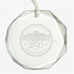 United States 250th Birthday Premium Octagon Engraved Ornament - 57035