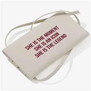 Write You Own Personalized Leatherette Jewelry Roll  -Ivory - 57464-I