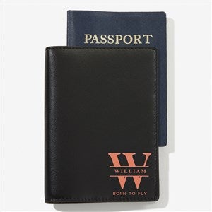 Lavish Last Name Personalized Passport Case - Black - 57620-BLK