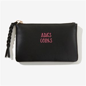 Write Your Own Embroidered Coin Pouch - Black - 57627-Blk
