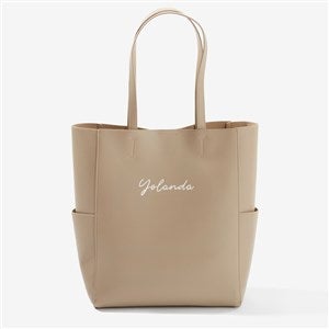 Classic Celebration Embroidered Tote Bag - Beige - 57628-BE