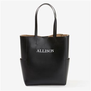 Classic Celebration Embroidered Tote Bag - Black - 57628-Blk