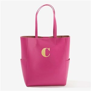 Classic Celebration Embroidered Tote Bag - Fuchsia - 57628-F
