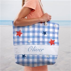 Watercolor Freedom Personalized Terry Cloth Beach Bag- Large - 57665-L