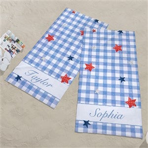 Watercolor Freedom Personalized 35x72 Beach Towel - 57666-L