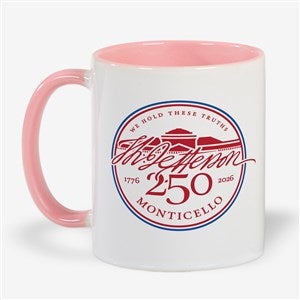 United States 250th Birthday Coffee Mug 11 oz.- Pink - 57685-P