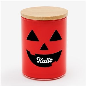 Pick a Face Pumpkin Personalized Color Splash 12oz Candle - Cinnamon Dulce - 57845-CD