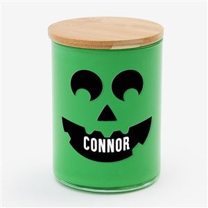 Pick a Face Pumpkin Personalized Color Splash 12oz Candle - Eucalyptus & Aloe - 57845-EA