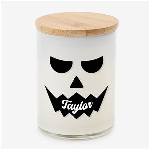 Pick a Face Pumpkin Personalized Color Splash 12oz Candle - Vanilla Macaron - 57845-VM