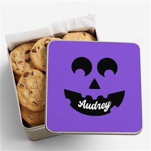 Pick a Face Pumpkin Personalized Metal Treat Tin - 57847