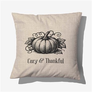 Eerie Ink Pumpkin Personalized 14quot; Throw Pillow - 57876-S