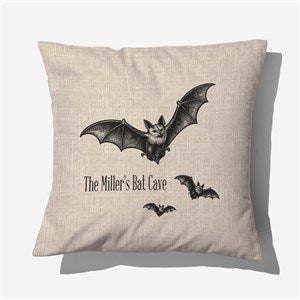 Eerie Ink Bat Personalized 14quot; Throw Pillow - 57877-S